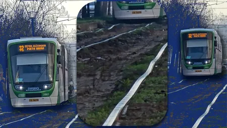 Cum arată acum linia „Tramvaiului pe valuri” din Rahova. STB a reparat șina parțial, dar problema se mută ca un „tsunami” pe un alt segment de rulare