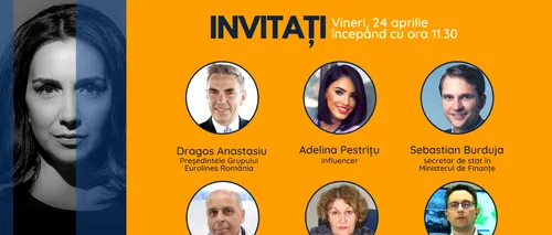 GÂNDUL LIVE. Medicul Virgil Musta și omul de afaceri Dragoș Anastasiu se află printre invitații Emmei Zeicescu, pe 24 aprilie, de la ora 11.30