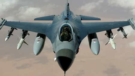 Un avion F-16 american s-a prăbușit în Germania