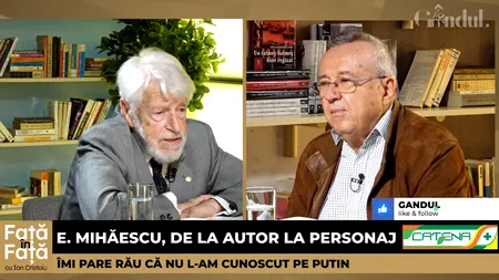 VIDEO | Academicianul Eugen Mihăescu: „Îmi pare rău că nu l-am cunoscut pe Putin / L-am întâlnit pe Lavrov în Parlamentul European”