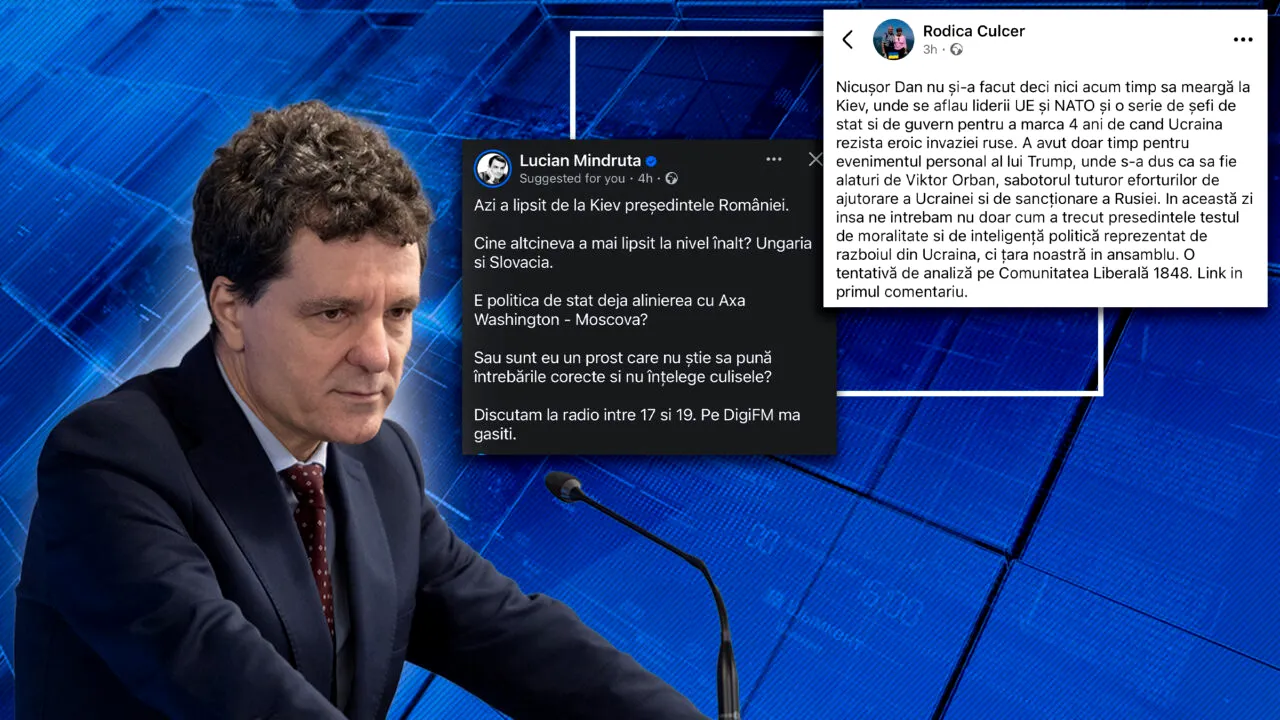 Nicușor Dan, înfierat de tabăra #rezist pentru că a mers la Consiliul Păcii al lui Trump și nu s-a dus la Zelenski la comemorarea a 4 ani de război. „E politica de stat deja alinierea cu Axa Washington - Moscova?” / „Ne întrebăm cum a trecut președintele testul de moralitate și de inteligență politică”