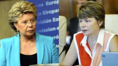 Mona Pivniceru se va întâlni cu Viviane Reding la Bruxelles