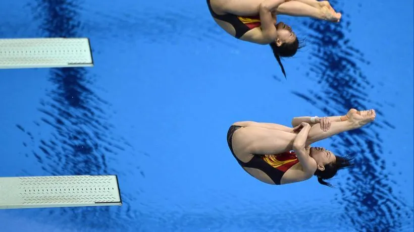 LONDRA 2012 SĂRITURI ÎN APĂ. China a câștigat fără probleme medalia de aur la sincron feminin