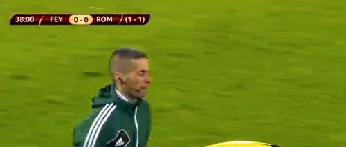 Incident grav în tribune, la Feyenoord - AS Roma. Jucătorul luat în vizor de suporteri a răspuns perfect pe teren