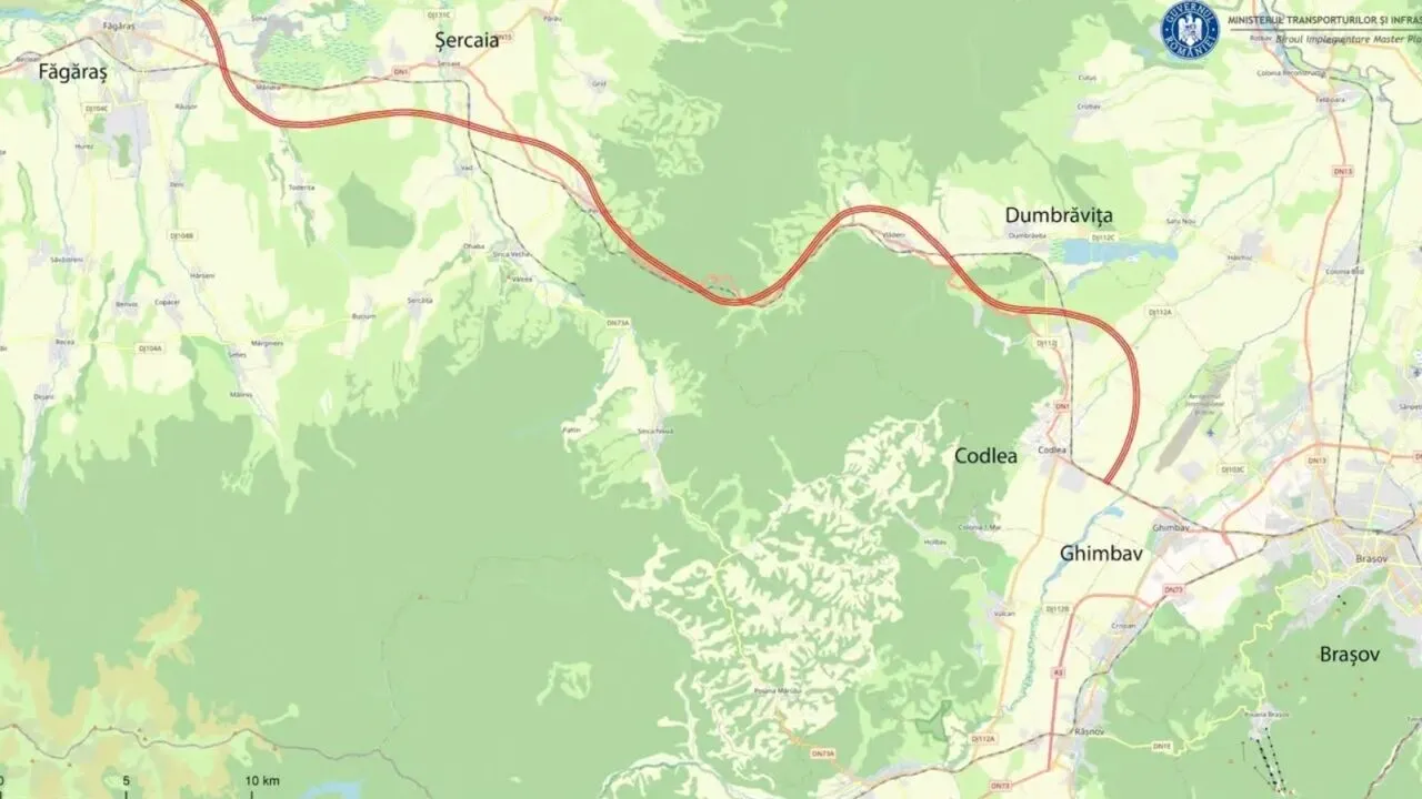 Autostrada Brașov–Făgăraș, tot mai aproape de construcție. Investiție de 9,3 miliarde de lei