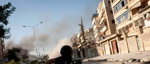 VIDEO - Elicopter prăbușit lângă o moschee din Damasc