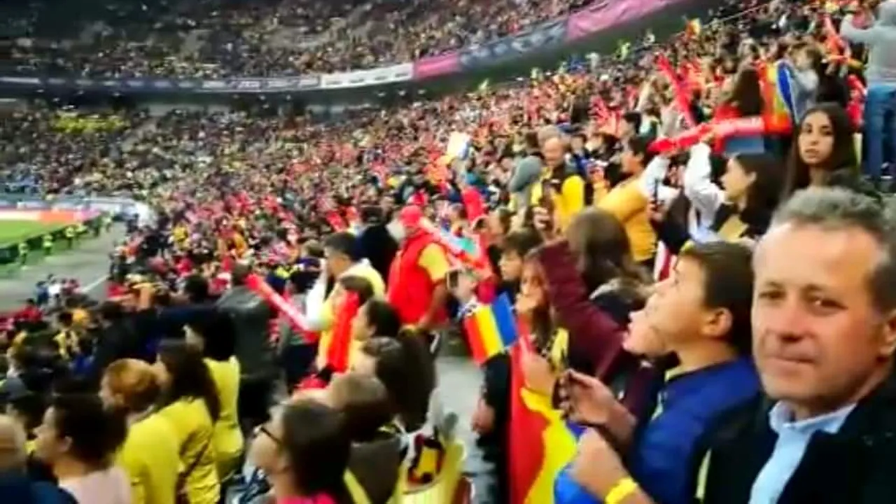 Primarii din tribune: Încă un primar din Vrancea pe Arena Națională la meciul România - Norvegia, ca însoțitor de copii - FOTO 