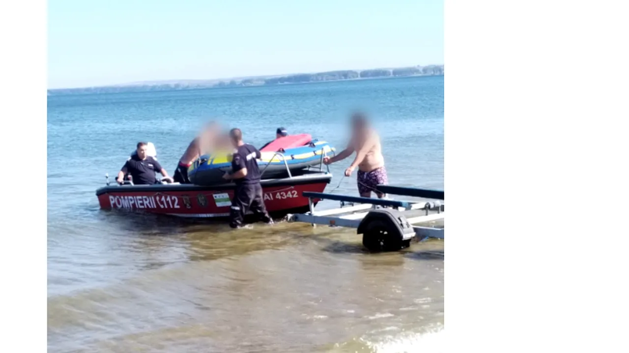 FOTO. Copil de 8 ani, la un pas să se înece în râul Prut. Salteaua pe care se afla a fost luată de vânt și purtată la doi kilometri de mal