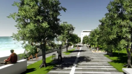 Turiștii se vor putea plimba pe o nouă faleză din Mangalia până în Olimp. Cum va arăta. GALERIE FOTO