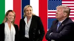 Marine Le Pen, supărată pe Trump pentru că a insultat-o pe Giorgia Meloni. Lidera opoziției din Franța declară că este alături de premierul Italiei