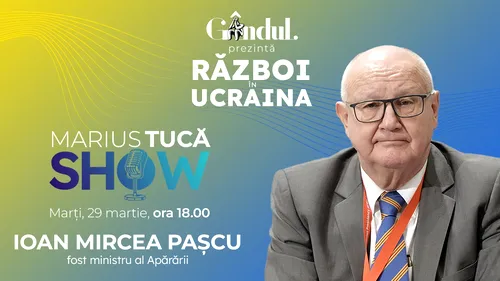 Marius Tucă Show începe marți, 29 martie, de la ora 18.00, live pe gândul.ro cu o nouă ediție specială