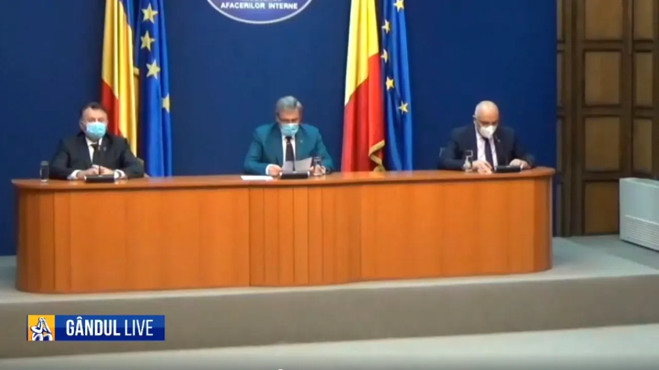 ANUNȚ. Declarații de presă la sediul MAI, după ședința CNSU. Începând cu data de 15 mai 2020 se declară starea de alertă la nivel național pentru o perioadă de 30 de zile