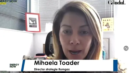 ENERGY NOW. Mihaela Toader, director strategic Romgaz: Suntem o companie lichidă, ne dorim să ne extindem rolul. Marea Neagră este o oportunitate pentru noi