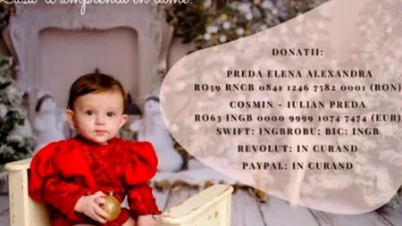 Delia are nevoie de un transplant de măduvă. Micuța de doar un an și opt luni trebuie să fie operată în străinătate
