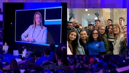 EXCLUSIV VIDEO | Mesajul președintelui Parlamentului European pentru tinerii din România: ”Trageți-i la răspundere pe politicieni, pentru că în 2024 vă vor cere să-i votați. Nu renunțați când cineva încearcă să vă descurajeze”
