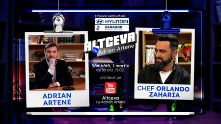 Chef Orlando Zaharia de la „Chefi la cuțite”, secrete și povești spuse la „Altceva cu Adrian Artene”