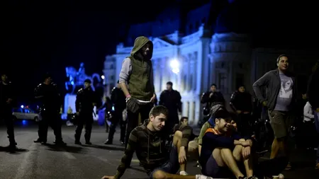 Protestul față de proiectul minier de la Roșia Montană, la sediul TVR