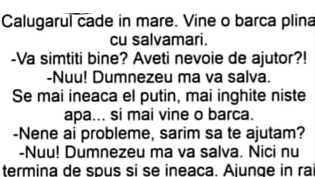 Bancul de marți | Călugărul cade în mare: 