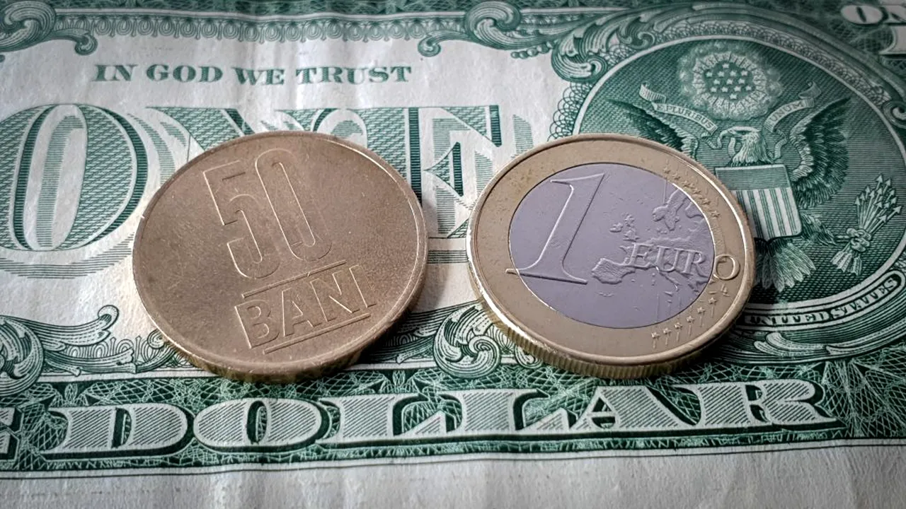 CURS VALUTAR BNR. Euro este în scădere față de ultimul curs anunțat. Leul s-a depreciat în raport cu dolarul american