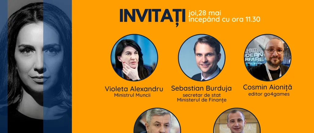 GÂNDUL LIVE. Ministrul Muncii, Violeta Alexandru, și deputații PSD Florin Iordache și Alfred Simonis, invitații Emmei Zeicescu, pe 28 mai, de la ora 11.30