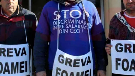 Angajați ai Complexului Energetic Oltenia, greva foamei în fața companiei