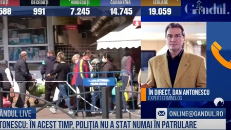 GÂNDUL LIVE. Dan Antonescu, consilier IGPR, despre incidentul din Capitală în care un bărbat bolnav de HIV l-a mușcat pe un polițist: E clar că a venit cu intenție, era pus pe scandal / Unii au fost atinși de „hormonavirus” și sunt agitați. Îi vom potoli!