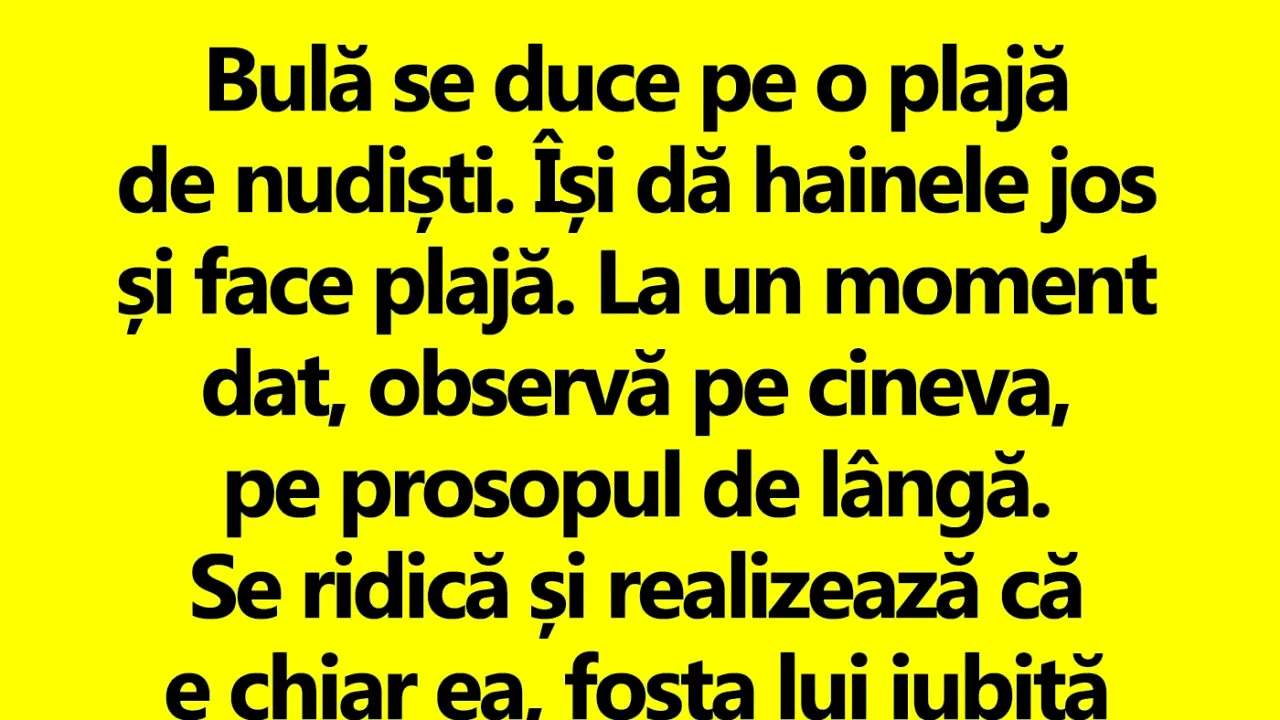BANC | Bulă se întâlnește cu o fostă iubită, pe o plajă de nudiști