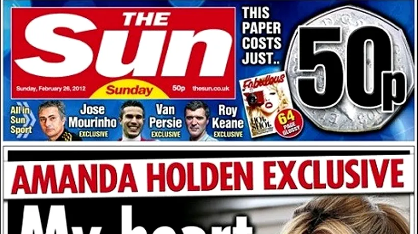 Tabloidul The Sun on Sunday, lansat de Murdoch în februarie, în cădere liberă