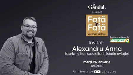 ‘’Față în față cu Ion Cristoiu’’ începe marți, 24 ianuarie, de la ora 21.15