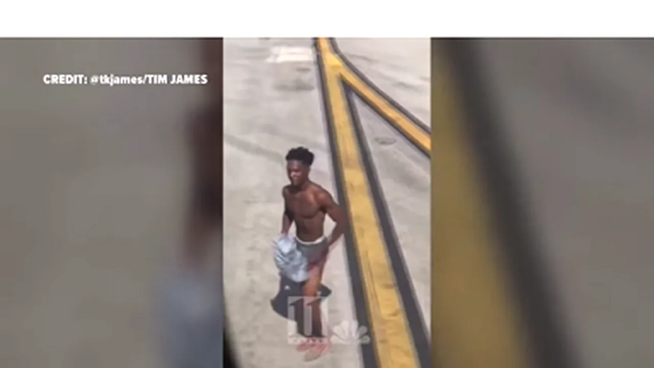 Aeroport Atlanta bărbat dezbrăcat arestat pe pistă