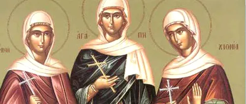Calendar Creștin Ortodox, 16 aprilie 2021. Sfintele Mucenițe Agapi, Hionia și Irina sunt pomenite astăzi