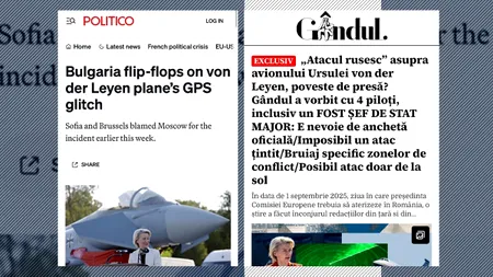 Gândul a avut dreptate: avionul Ursulei von der Leyen NU a fost bruiat de ruși. Autoritățile bulgare au recunoscut ceea ce Gândul a demonstrat deja de 2 zile