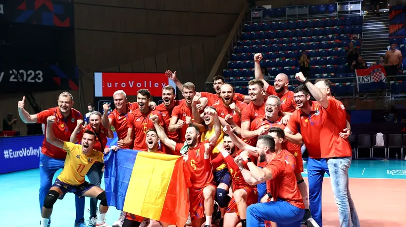 România, în SFERTURILE Euro 2023 la volei masculin! Victorie incredibilă în fața Croației