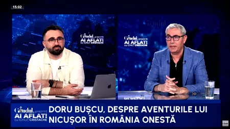 Doru Bușcu: „De fiecare dată când se încheiau alegerile, îmi acordam un interval de BUNĂVOINȚĂ