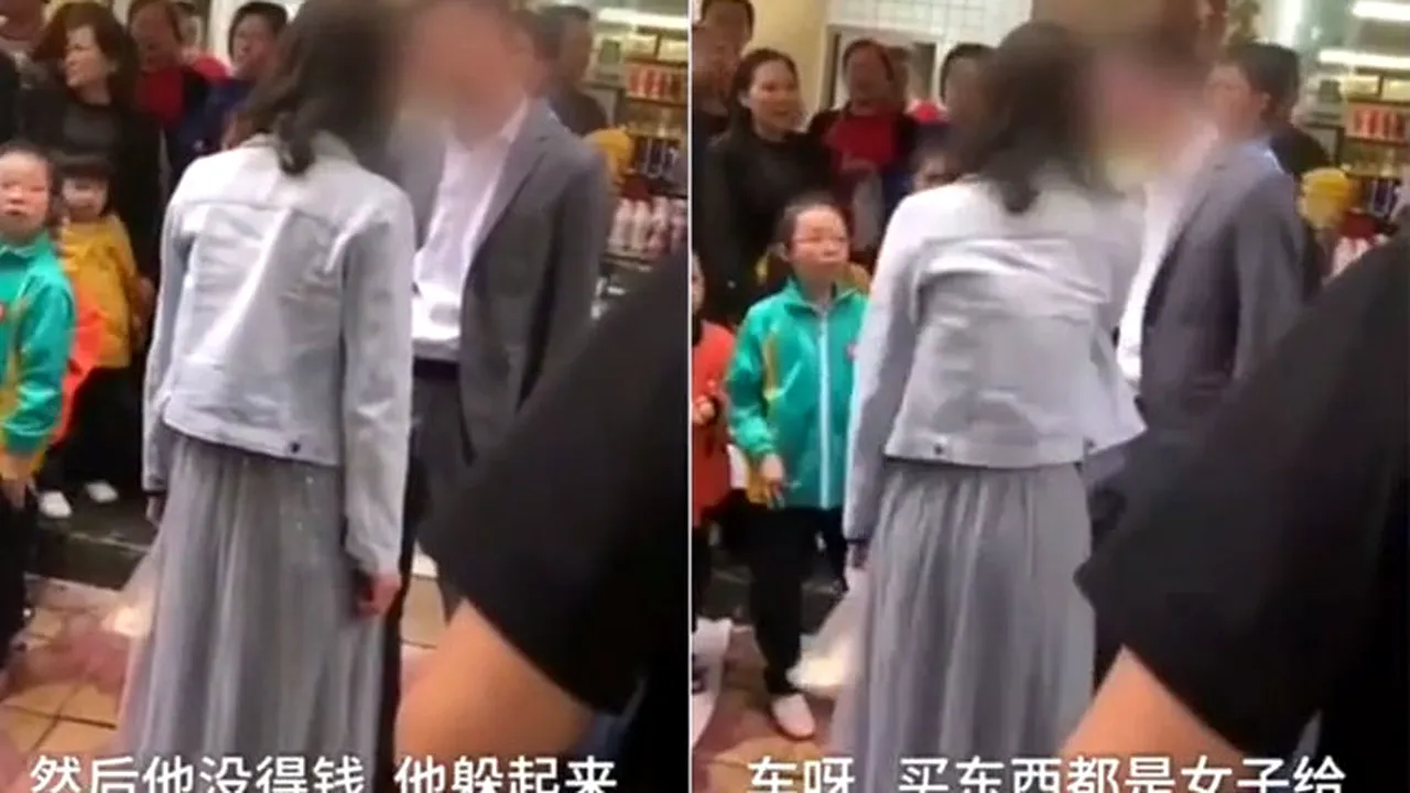 Un bărbat a fost pălmuit de 52 de ori în mijlocul străzii, chiar de iubita lui. Motivul: Nu i-a cumpărat un telefon mobil nou - VIDEO