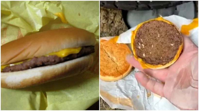 Cum arată un cheeseburger de la McDonald's după 3 ani: „Am fost ȘOCAT când l-am desfăcut!”
