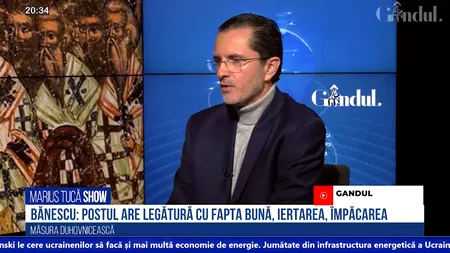 VIDEO | Vasile Bănescu: „Postul are mai multe registre lăuntrice. Acesta presupune mai mult decât abținerea de la alimente”