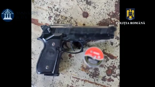 Operațiunea JUPITER în București. Polițiștii au ridicat două arme de tip pistol și 250 proiectile tip alică