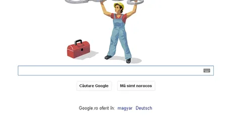 ZIUA MUNCII, 1 MAI, sărbătorită de GOOGLE printr-un logo special