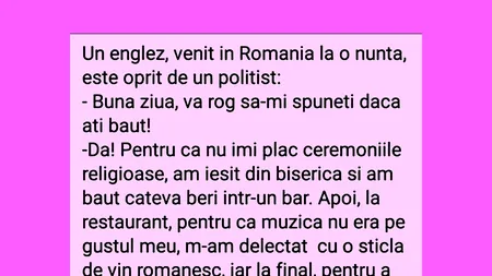 BANCUL ZILEI | Englezul și nunta românească