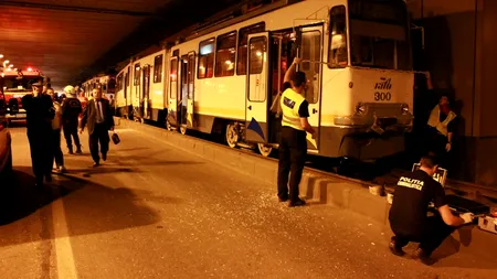 ACCIDENT TRAMVAI LUJERULUI. Parchetul: Vatmanul celui de-al treilea tramvai a provocat accidentul