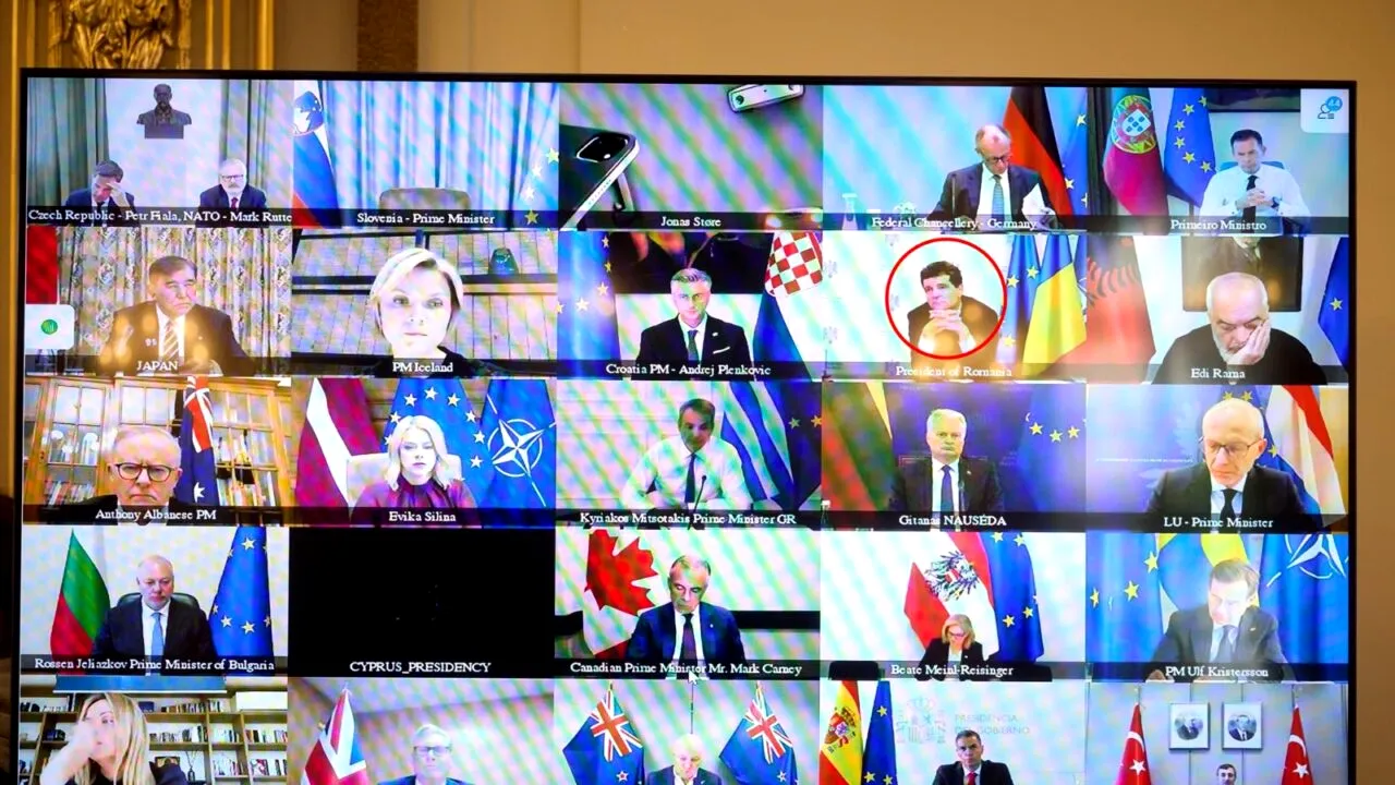 Unde se ascunde președintele? Nicușor Dan, hologramă în video-conferința Coaliției de Voință