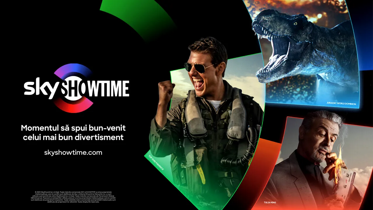 Serviciul de streaming SkyShowtime este disponibil de azi și în ROMÂNIA
