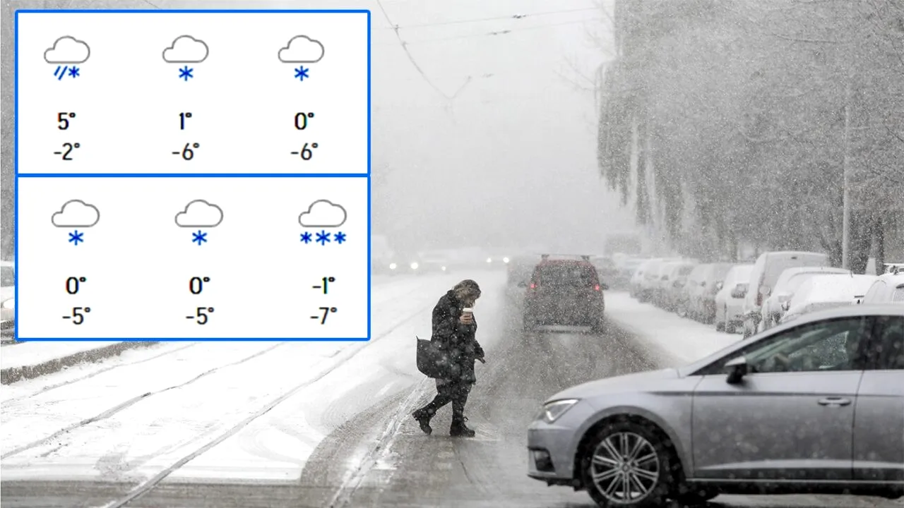 Ninge și în București! Meteorologii ACCUWEATHER anunță 6 zile consecutive de ninsori în Capitală. Pe ce dată vin zăpezile