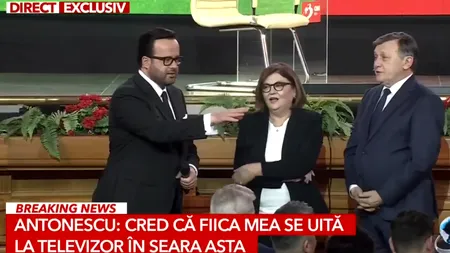 Antonescu, IRONIE la adresa Elenei Lasconi: N-am încercat să mă angajez la cabinetul parlamentar al SOȚIEI mele