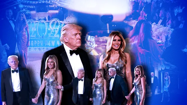 Imagini de la petrecerea grandioasă a lui Trump de Revelion. Netanyahu, invitatul surpriză. Melania Trump, într-o rochie spectaculoasă