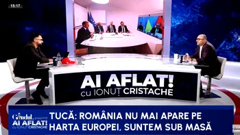 Marius Tucă: „România nu mai există pe HARTĂ, e o gaură neagră”