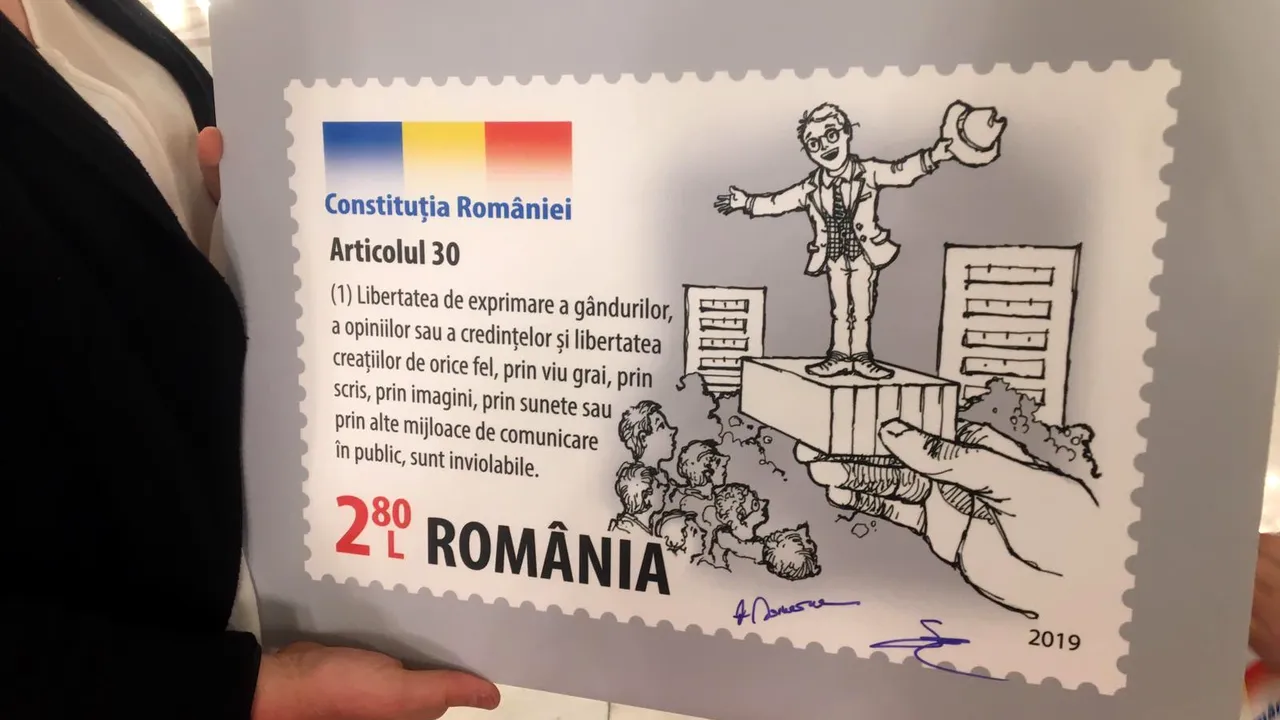 Drepturile românilor, tema centrală a unei noi colecții de timbre - FOTO