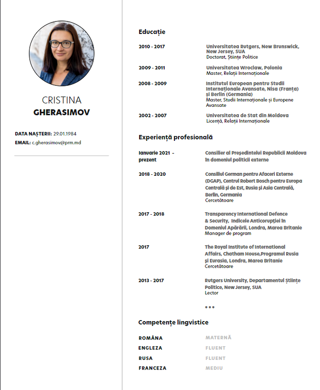 CV Cristina Gherasimov 