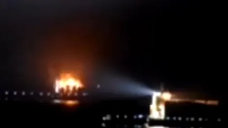 O navă-cargo la bordul căreia era un român a luat foc în Marea Arabiei